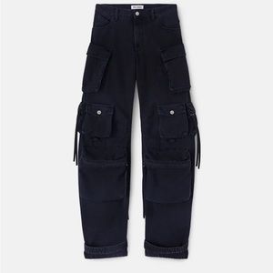 The Attico Fern Wide-Leg Cargo Jeans